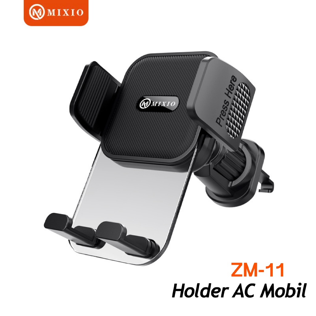 MIXIO ZM-11 CAR HOLDER AIR VENT METAL CAR MOUNT PHONE HOLDER MOBIL Dudukan HP Lubang AC Grill