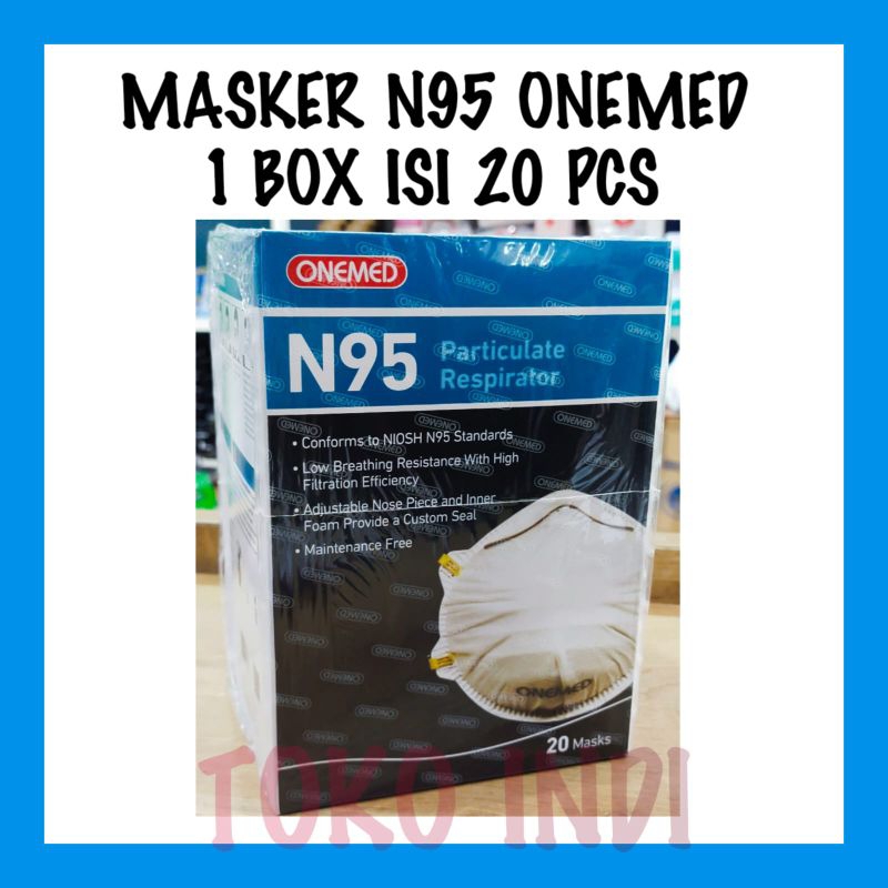 PER BOX ISI 20 PCS Masker N95 Particulate Respirator/Masker N95 Onemed