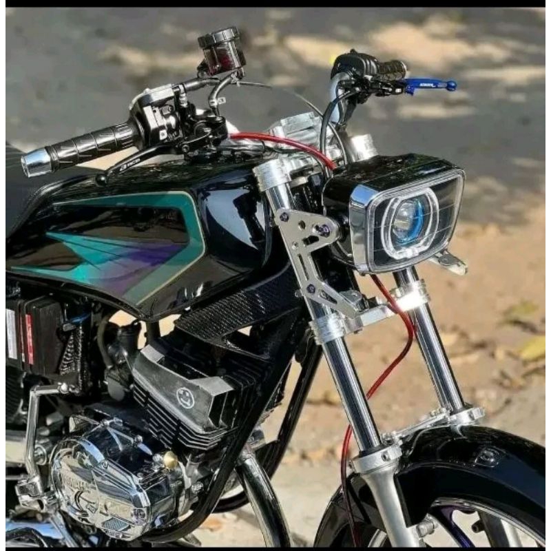 stripping lis sticker standar ori Yamaha RX KING Tahun 1995 Warna hijau hitam | stripping lis sticke