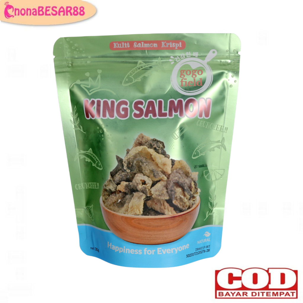 

GOGOFIELD King Salmon Krispi 30gr / King Salmon Skin / Kulit Salmon Krispi / Salmon Krispi