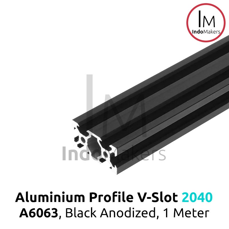 Aluminium Profile / Extrusion A6063 V Slot 2040 Linear Rail Black