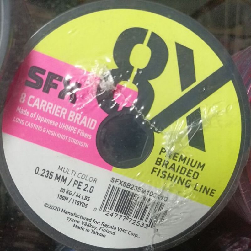 SENAR PE SUFIX SFX 8X MULTICOLOR CONECTING