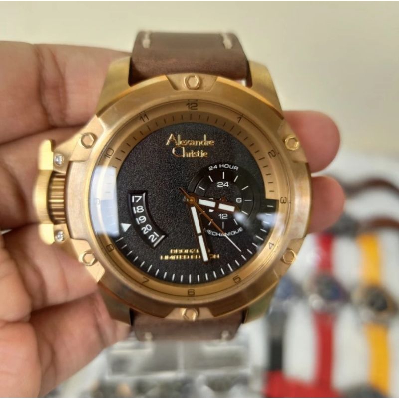 ALEXANDRE CHRISTIE PRIA AC 6481 AC6481 BRONZIUM ORIGINAL GARANSI RESMI
