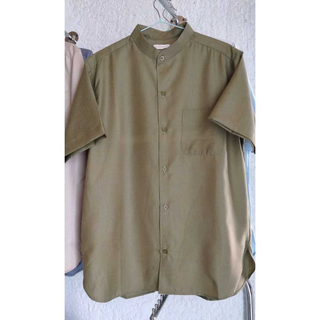 baju koko/baju muslim pria/ baju muslim lengan pendek/ baju katun madinah/ busana muslim pria