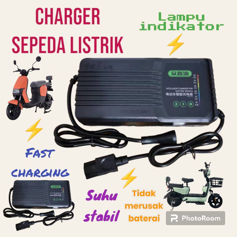 charger sepeda listrik /Charger Sepeda Listrik 48V 12AH / Universal Charger Motor Listrik / Baterai 