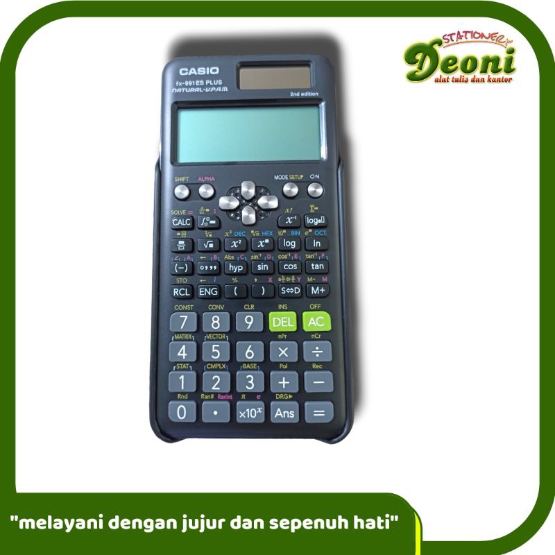 

Casio FX-991ES PLUS Kalkulator ilmiah Calculator Scientific Hitam