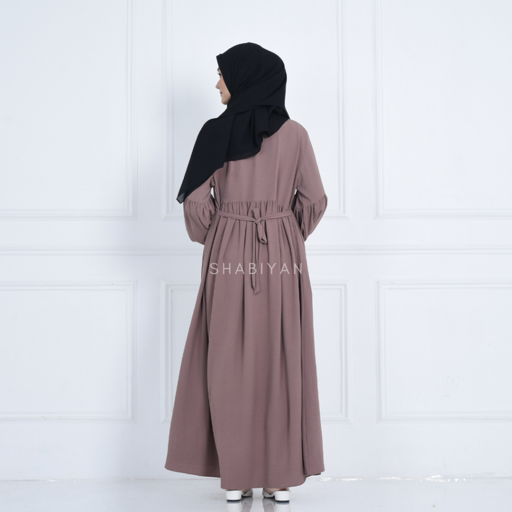 SHABIYAN 511 Gamis Wanita Crinkle Air Flow Terbaru | Lalisa-3