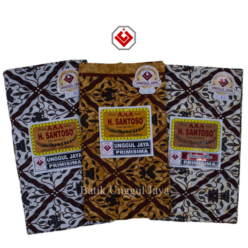 UNGGUL JAYA Jarik Kain Batik H. Santoso AAA Sidoluhur PT. Produksi Unggul Jaya Sejahtera Warna Cokla