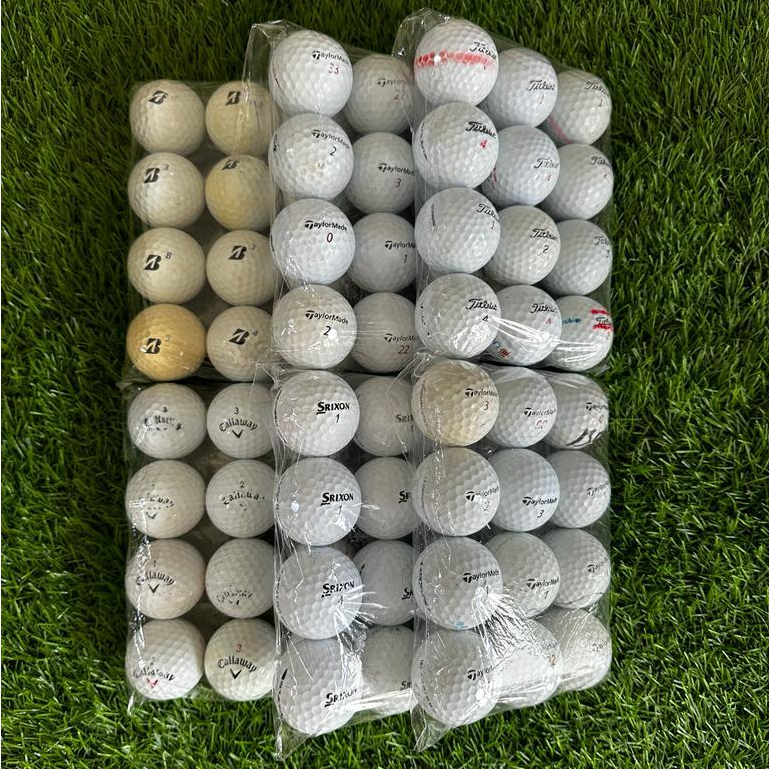Bola Golf Bekas Murah Mixed Grade C Paket 1 Lusin [12pcs]