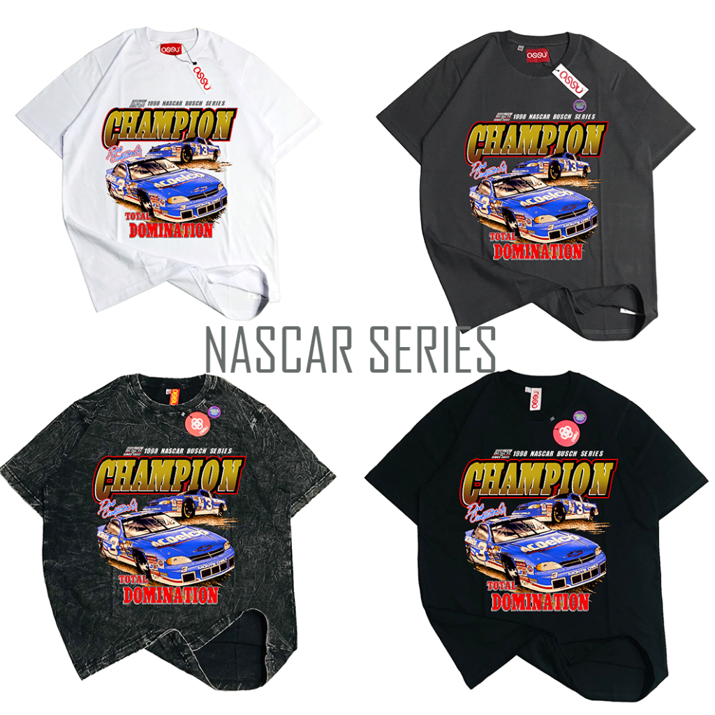 Ossu Tshirt NASCAR Champion Vintage 1998 Nascar Busch Series Total Domination | KAOS NASCAR VINTAGE 