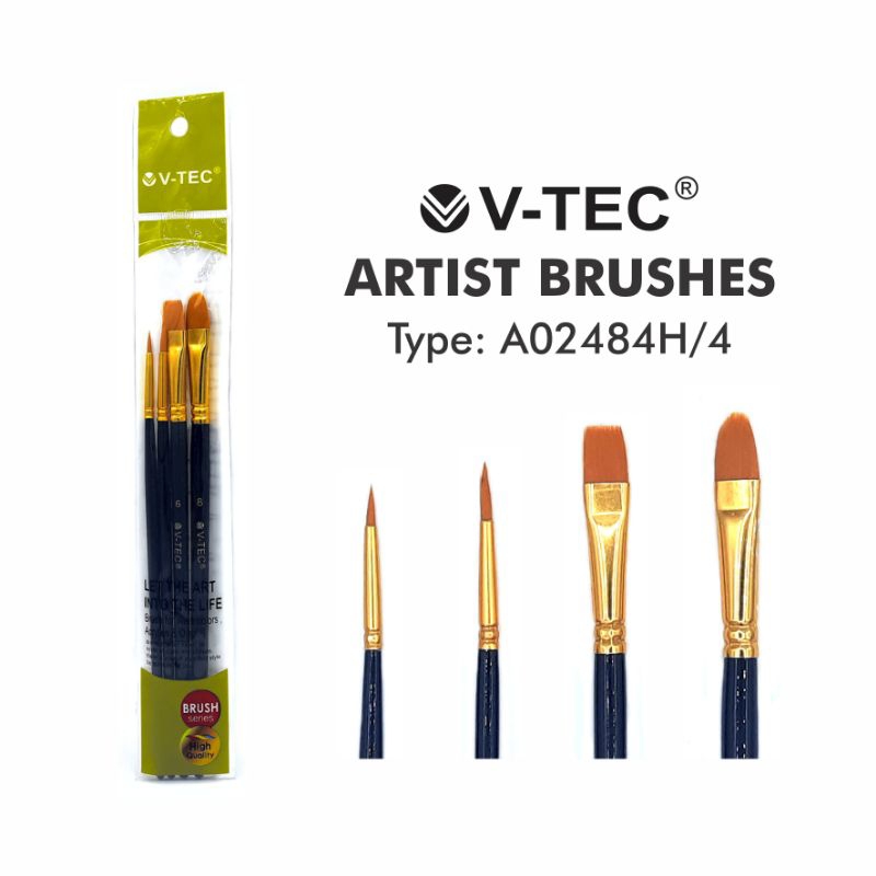 

V-Tec kuas Type A02484H/4 / Kuas isi 4