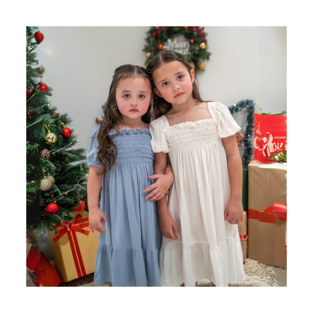 NATAL DRESS MIDI | Dress Anak Perempuan | Dress Natal Anak Perempuan | Dress Simple Anak Perempuan |