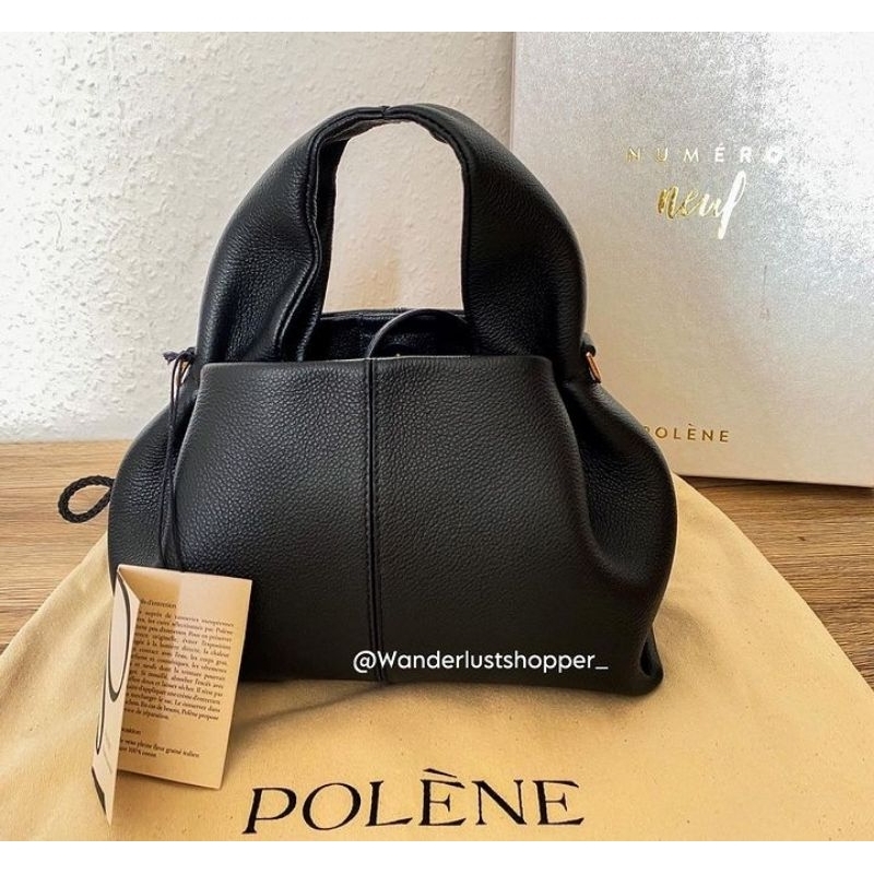 Polene Numero Neuf Black Original Tas Polene Original Tas Wanita Shoulder Bag Wanita Tas Viral Tas T