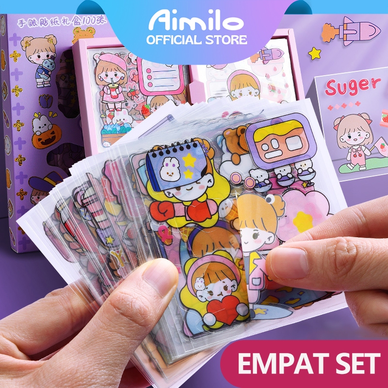 

[READY] Aimilo Stiker 100 Lembar Buku Jurnal Stiker Momo Barang Lucu Aesthetic Buat Sekolah