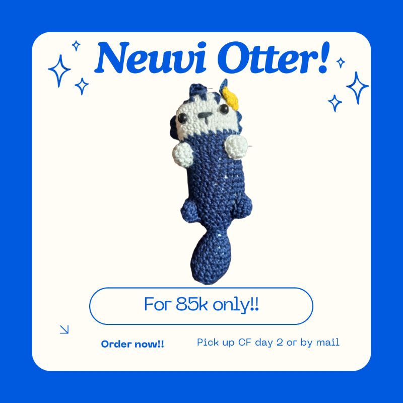 Plushie Rajut Neuvilette Otter