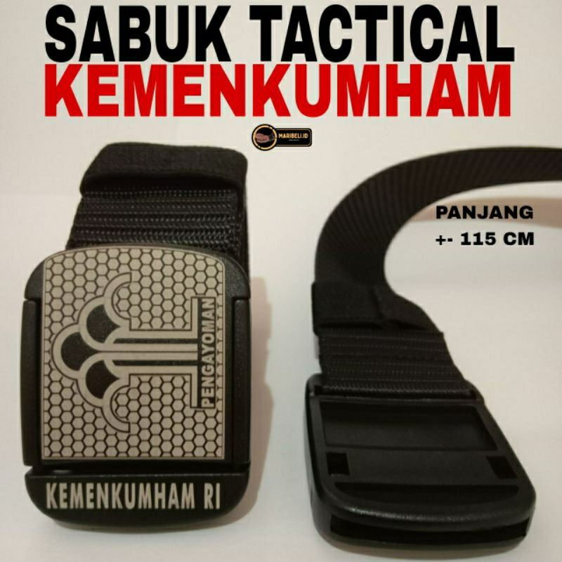 SABUK TACTICAL KEMENKUMHAM - IKAT PINGGANG KEMENKUMHAM HITAM