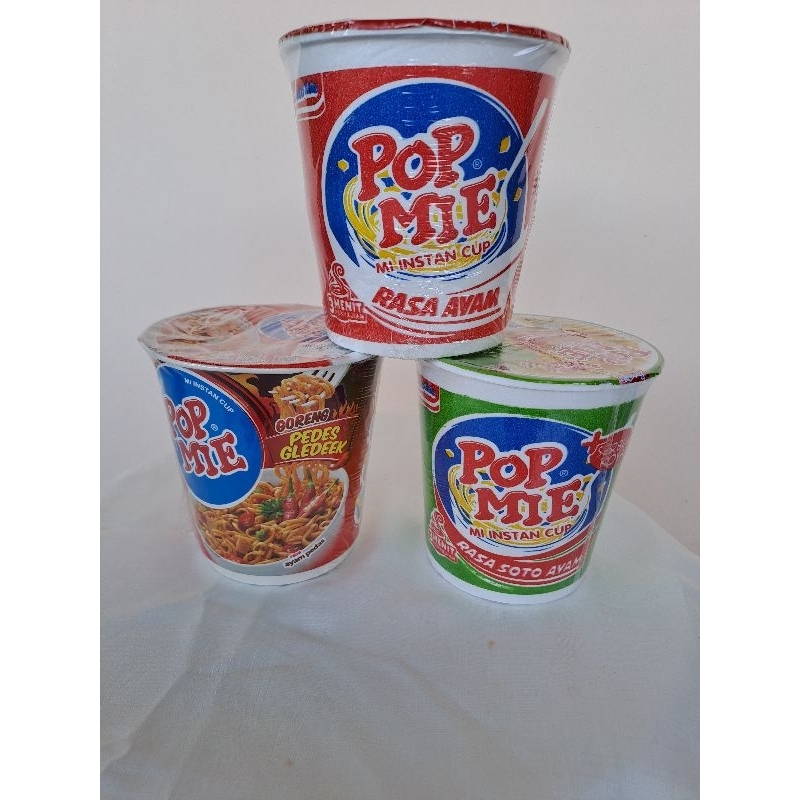 

Pop Mie// Pop Mie Jumbo//Pop Mie Besar /Pop Mie 77gr// Pop Mie rasa Baso,Rasa Ayam, Kari Ukuran Besar