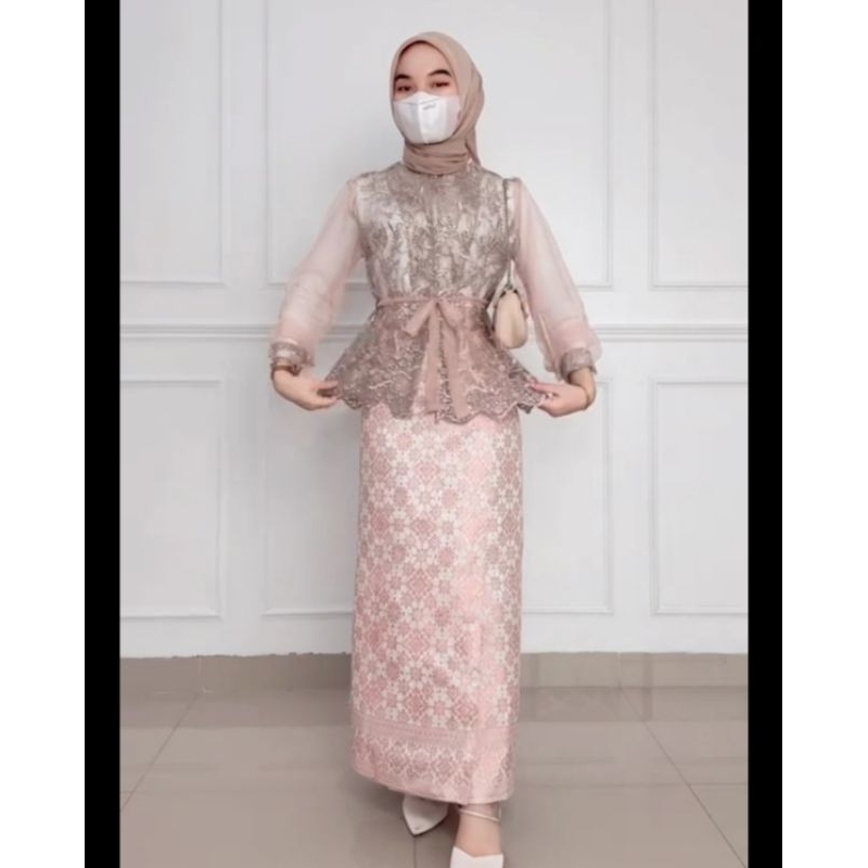 Rami Wrap Outer Kerah Kimono Outer Tille Ribbon Outer Organza Pita Outer Tulle Outer Brukat Outfit K