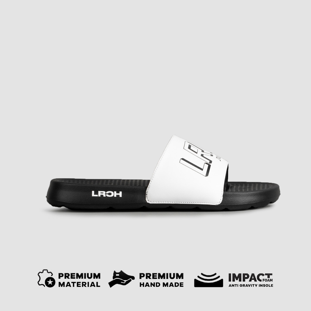 LEO RICHIE - Sandal Pria Wanita AKhasa - Triple White