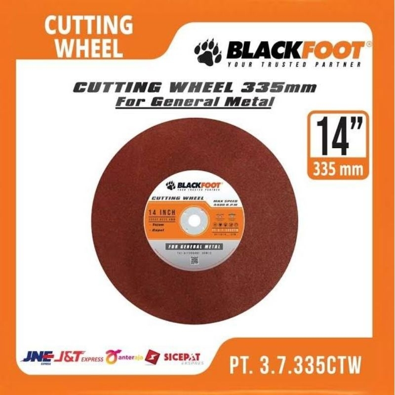 BATU GERINDA POTONG BESI 14" BLACKFOOT / BATU POTONG GRINDA 14 INCH BLACKFOOT / PEMOTONG BESI