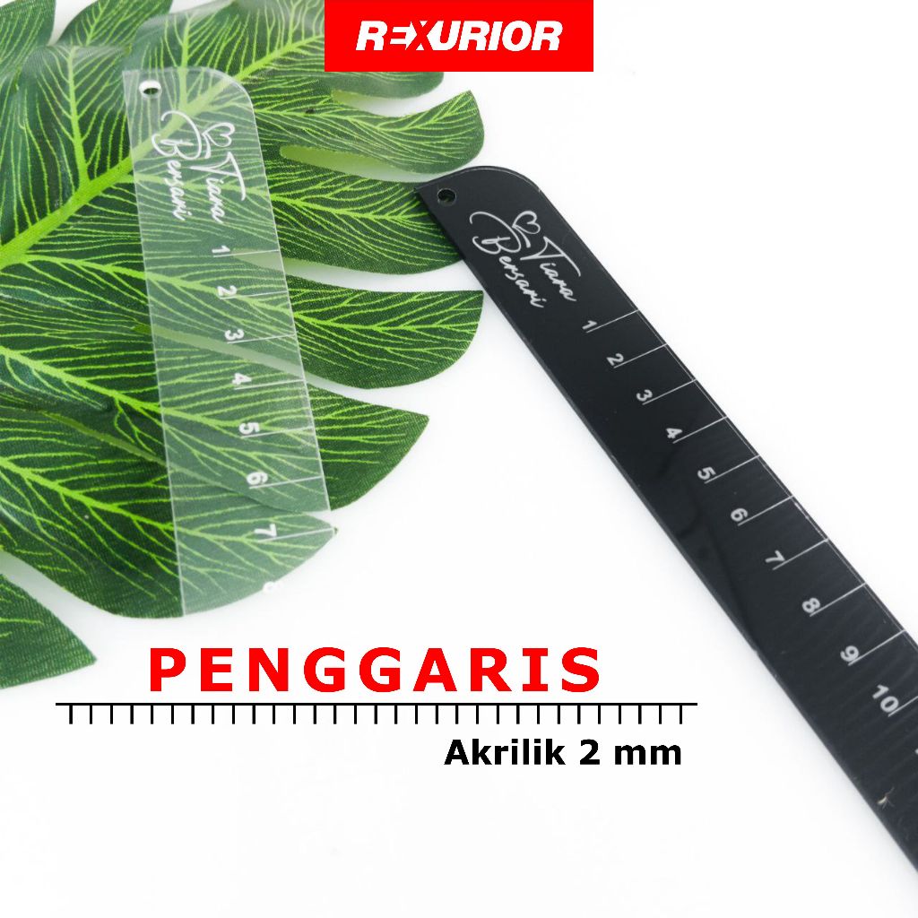 

Penggaris anti hilang / gratis tulis nama / akrilik I Rexurior