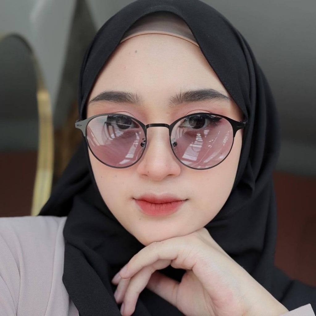 Kacamata Photocromic Anti Radiasi Sinar UV Kacamata Gaya Wanita Pria Korean Photocromic Murah Plus F