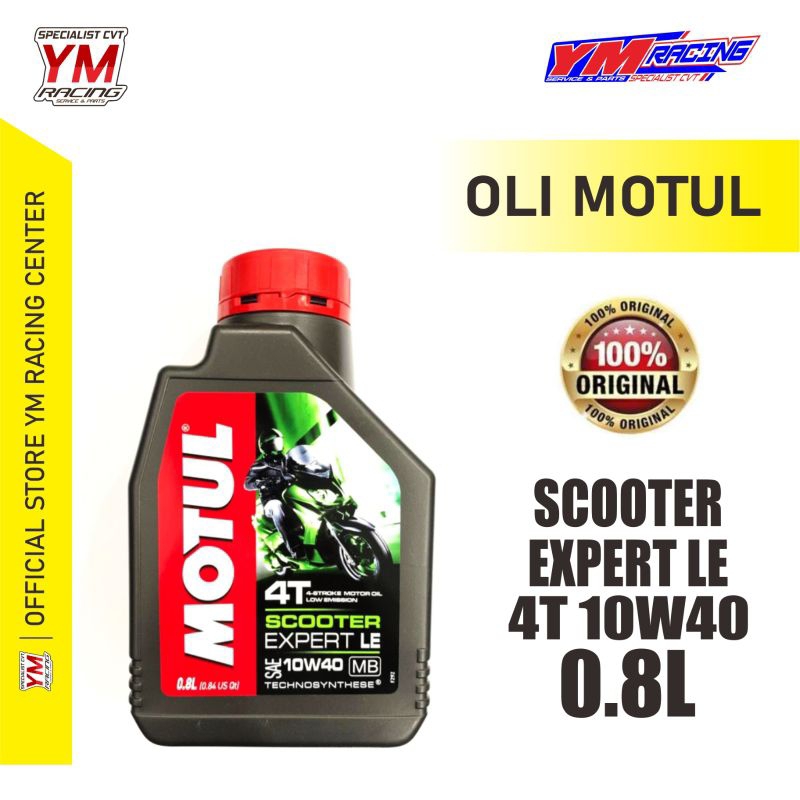 OLI MOTUL EXPERT 10W40 0.8L / MOTUL SCOOTER EXPERT LE 10W 40 800ML | OLI SCOOTER EXPERT LE 10W40 0.8