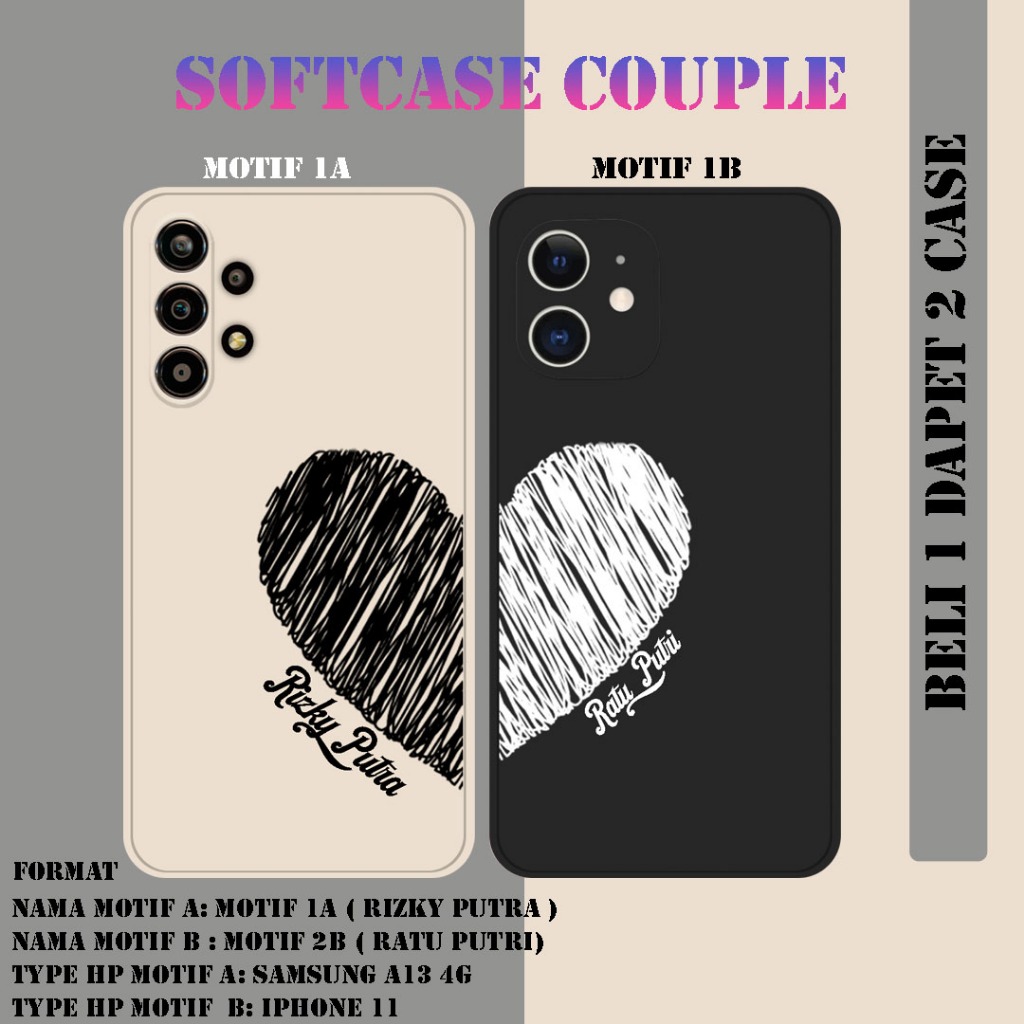 Softcase COUPLE - Casing  COUPLE  - Case  COUPLE  -Casing Handphone - Silikon  COUPLE  - Pelingdung 