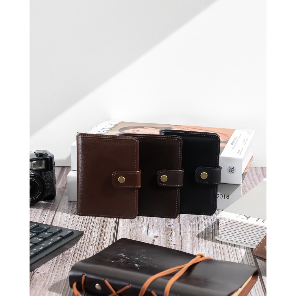 Kenes Leather Dompet Kartu Kulit Asli BRUNO Pullup - Free Grafir Nama