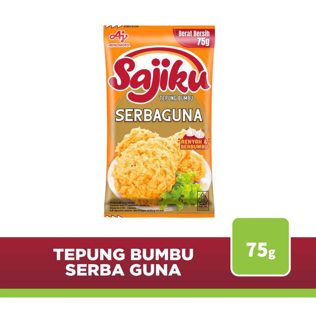 

SAJIKU Tepung Bumbu Serbaguna | Tepung Sajiku 75gr