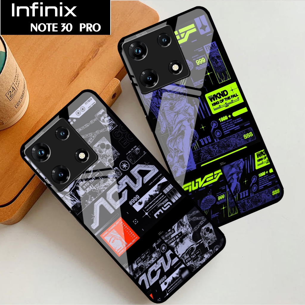 Softcase Glass Infinix Note 30 Pro [01] Case Aesthetic Infinix Note 30 Pro - Casing Infinix Note 30 