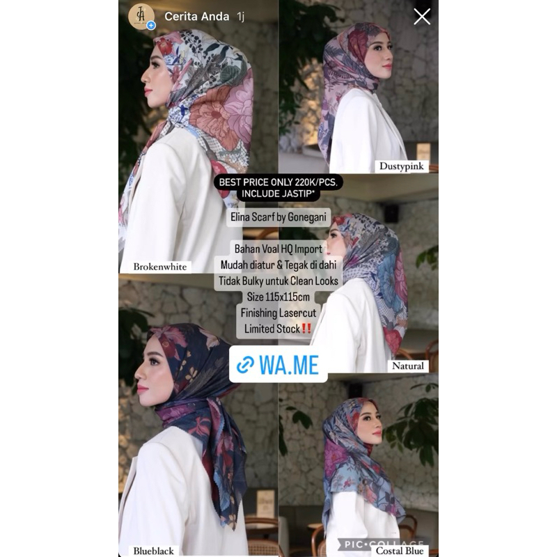 Elina Scarf by Gonegani