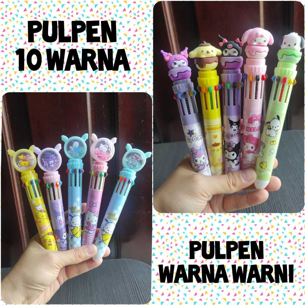 

LUCKY CAT - PULPEN 10 WARNA SANRIO | PULPEN LUCU | PEN WARNA WARNI | PERALATAN TULIS | ALAT TULIS KANTOR | ALAT TULIS SEKOLAH | KUROMI | MELODY | CINAMORROL | POMPOMPURIN | UNICORN | PERLENGKAPAN SEKOLAH | PULPEN WARNA WARNI | PULPEN SANRIO AESTHETIC LUCU