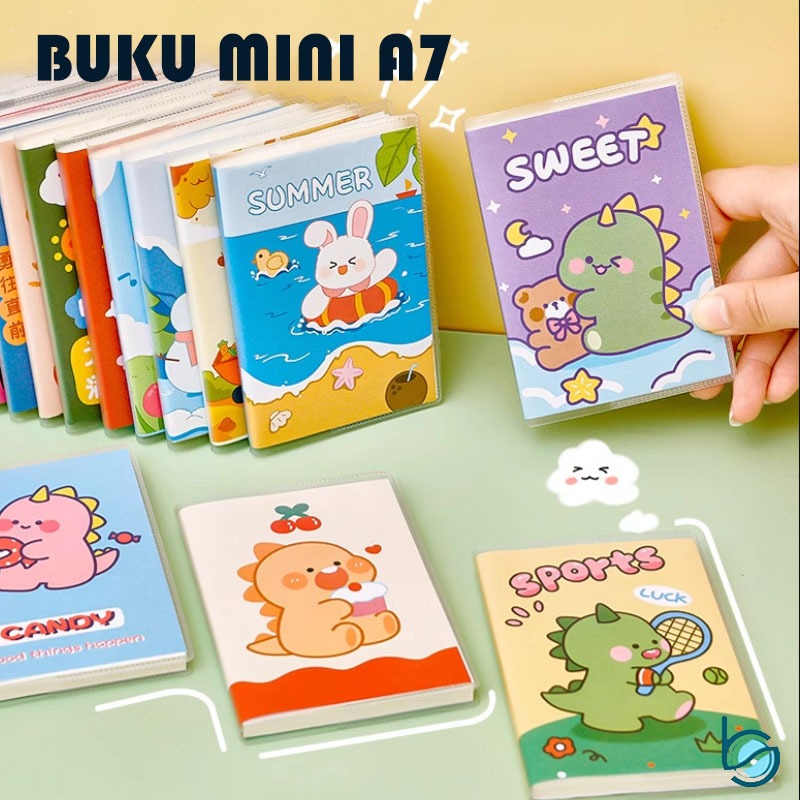 

Notebook Mini A7 Buku Kecil/Buku Catatan A7 64 Lembar - Best Stationary