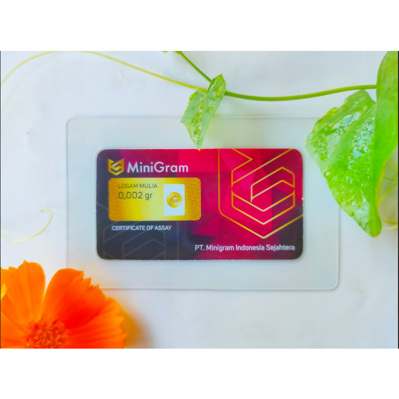 Minigram 0.002 Gram Logam Mulia Mini Gold Emas Murni Asli 24 Karat Original Product Bersertifikat