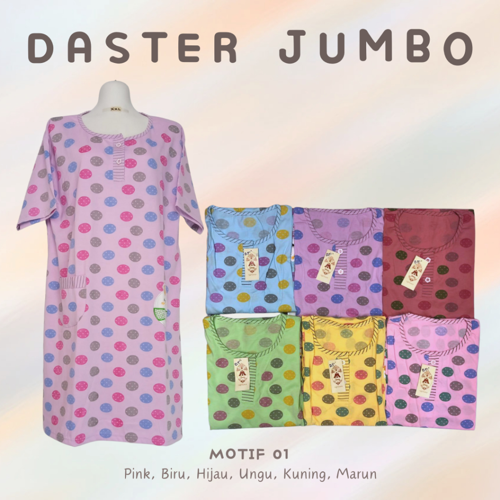 daster kaos jumbo/daster murah/daster baju tidur murah busui bumil