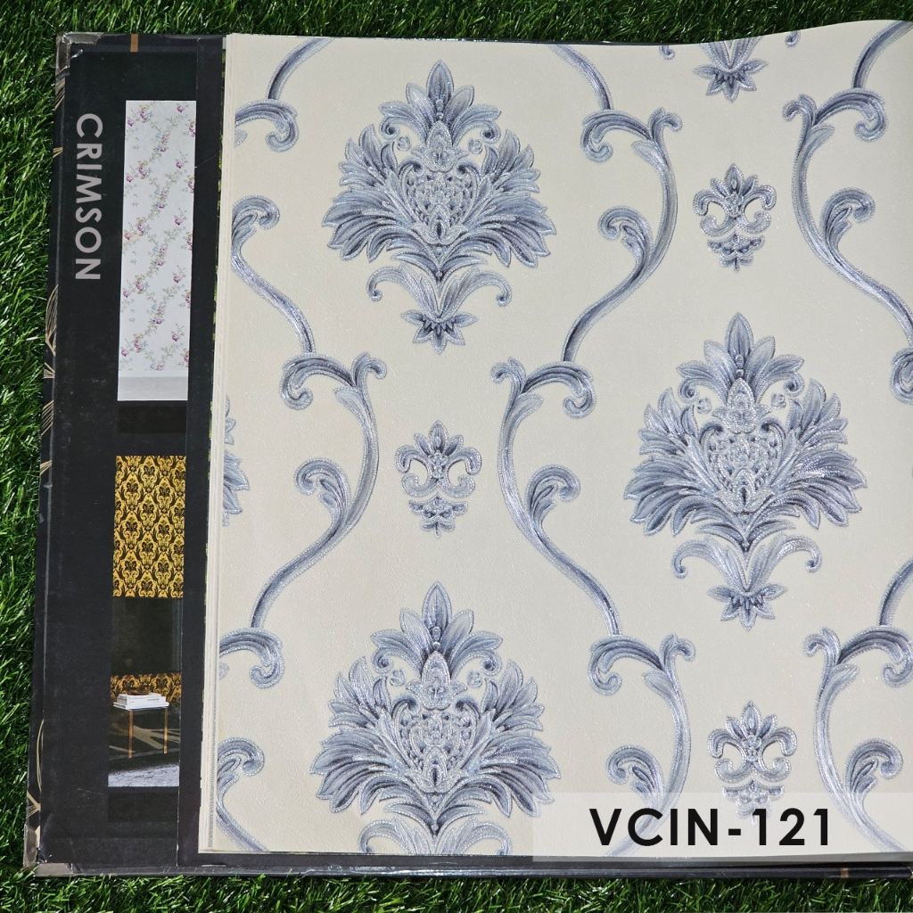 WALLPAPER DINDING VINYL PREMIUM MOTIF SALUR BATIK  KLASIK