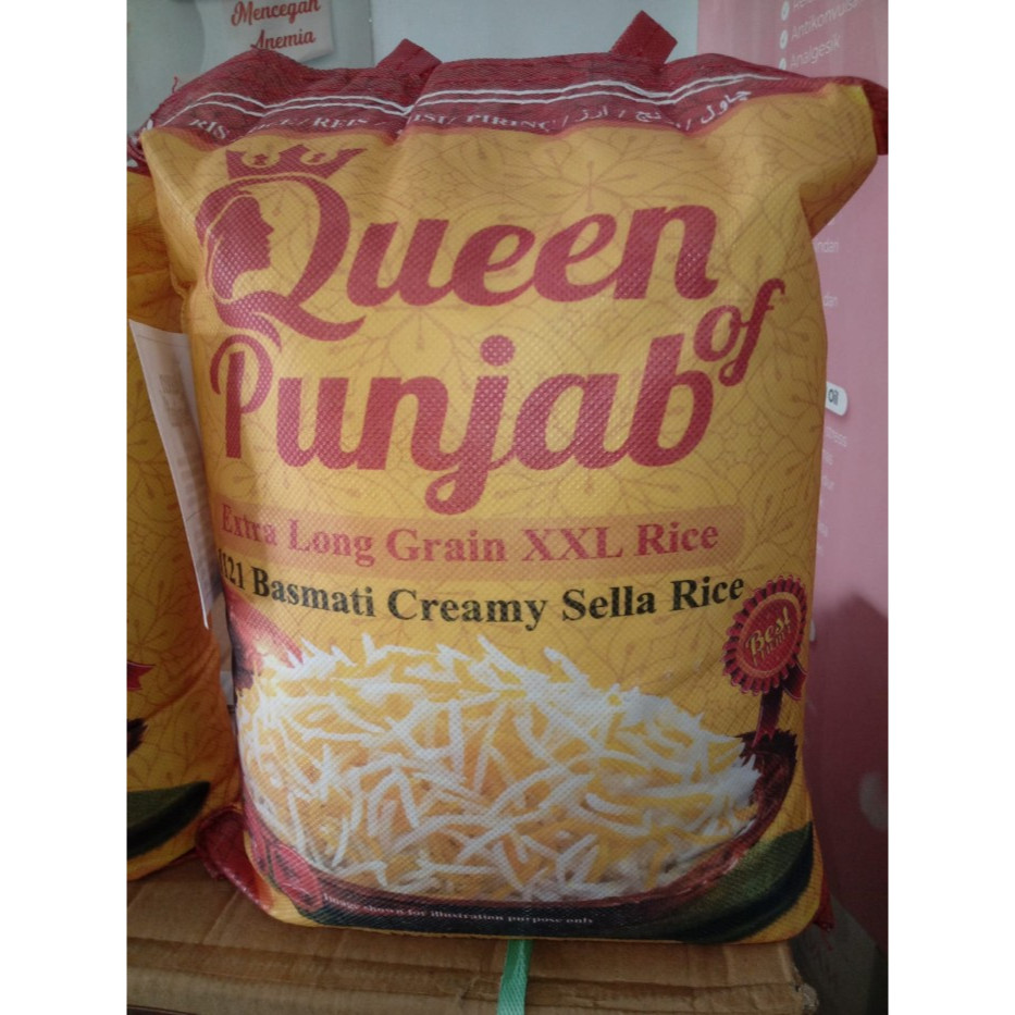 

Beras Basmati QUEEN PUNJAB - Kemasan repack 4KG