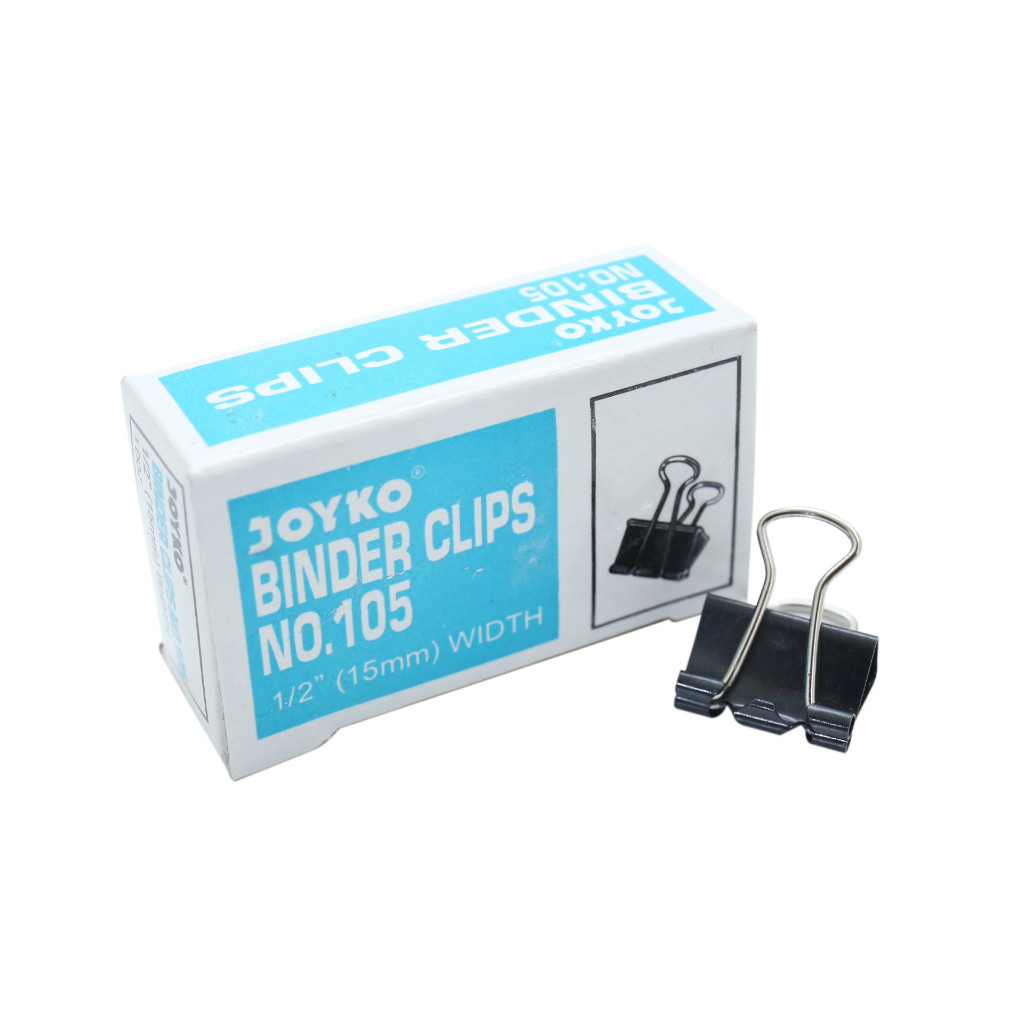 

BINDER CLIP / KLIP KERTAS / PENJEPIT KERTAS / PENJEPIT DOCUMENTS / JOYKO 105 - 1 PAK