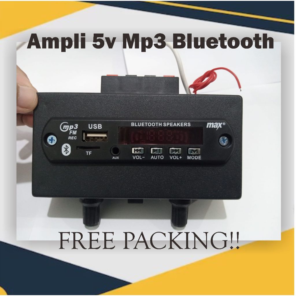 Power Amplifier 5volt mp3, mp3, bluetooth, usb, radio,  Amplifier Keren
