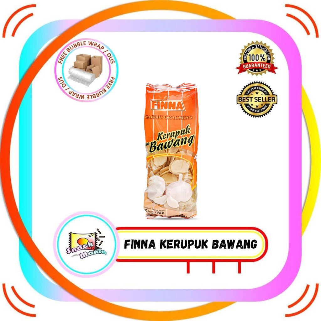 

FINNA Kerupuk Bawang 380 gr Crackers Krupuk