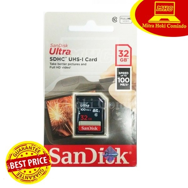 SD CARD SANDISK 32GB SD CARD SANDISK ULTRA 32GB 100MBPS SDSDUNR