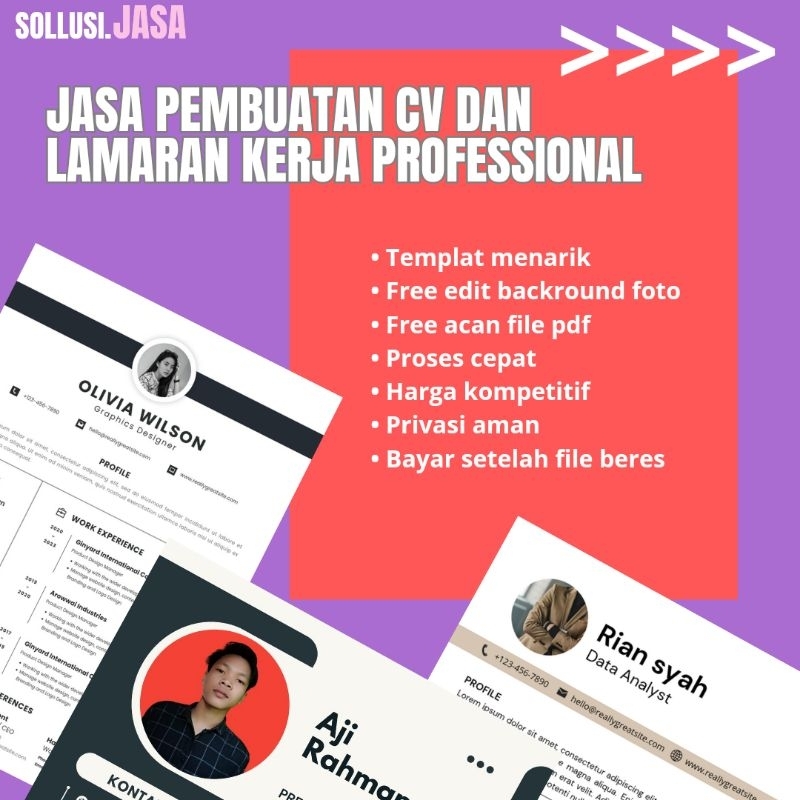 Jasa bikin cv | jasa pembuatan cv lamaran kerja | cv lamaran kerja