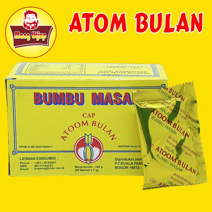 

Bru BUMBU MASAK CAP ATOOM BULAN BOX ISI 2 Pcs Big Promo