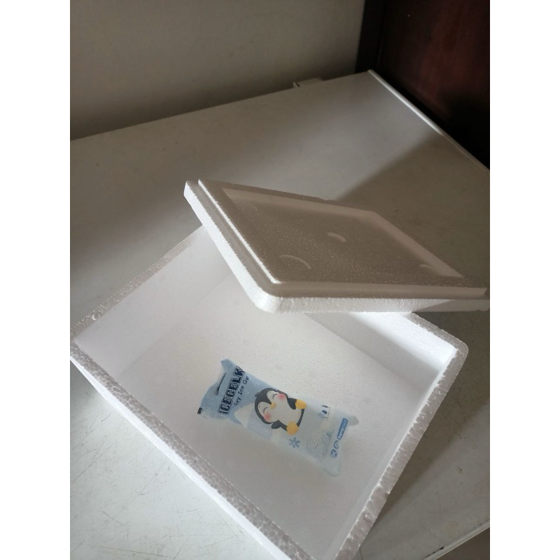 

styrofoam medium + ice gel