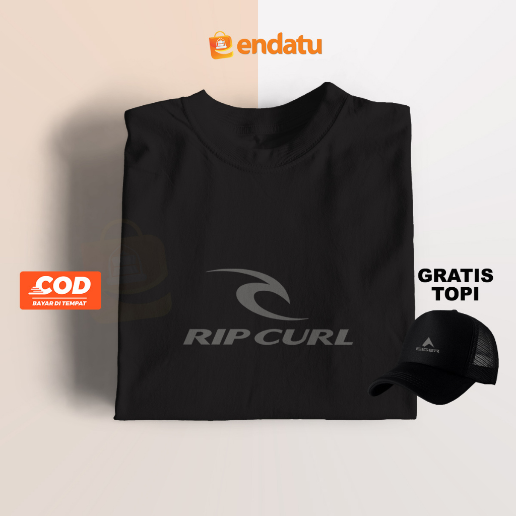 Hemat Besar Kaos Murah Ripcurl Exclusive Deal: Kaos Keren + Topi Gratis, Kaos Cotton -  Kaos Basic, 