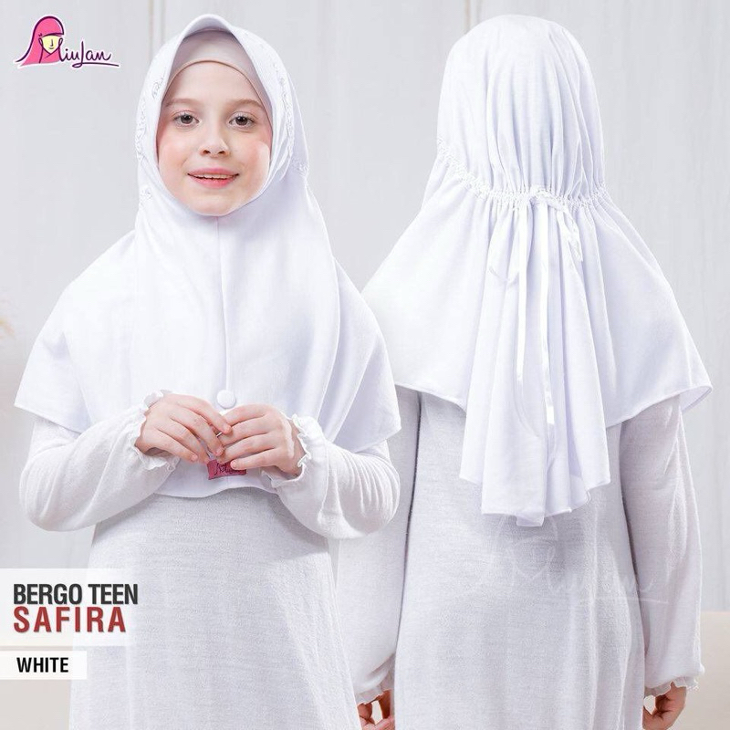 BERGO TEEN SAFiRA| JiLBAB ANAK| JILBAB SD| JILBAB PUTIH| JILBAB SMP | JILBAB MIULAN
