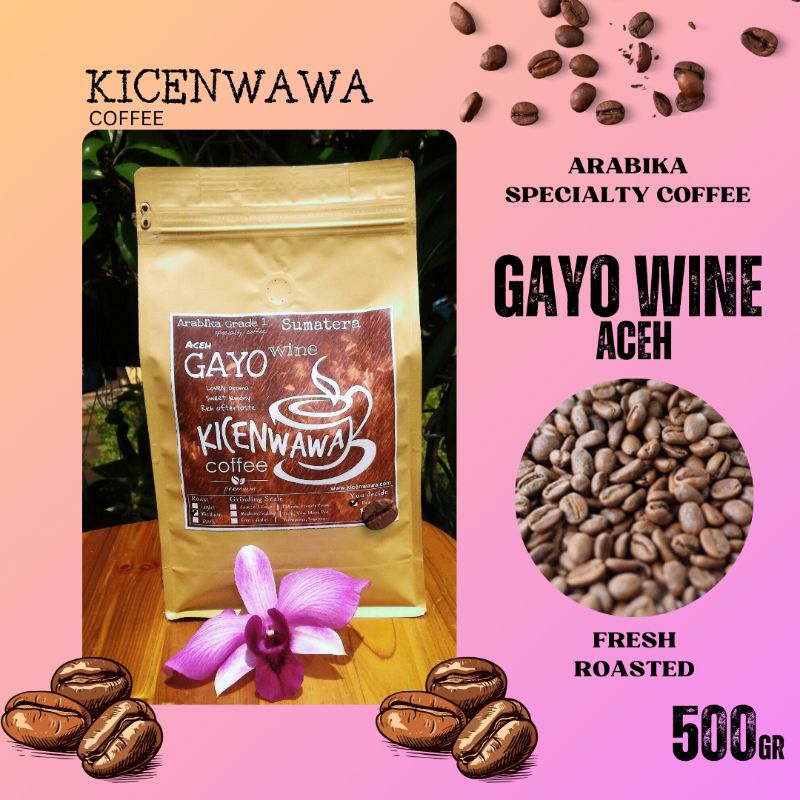 

Kopi Gayo Wine Aceh 500gr / Specialty Coffee / Biji Kopi Premium