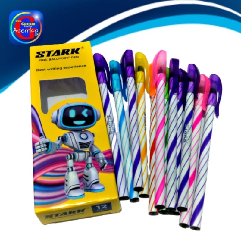 

Pulpen Pen Ulir Stark ST-9106 12pcs