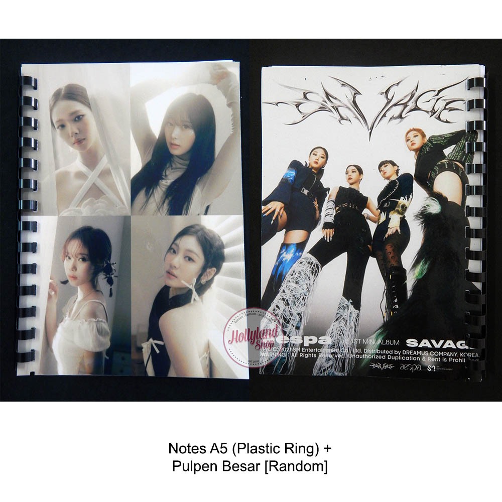 

Paket Buku Tulis A5 + Pulpen Besar KPOP aespa